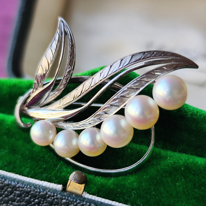 MIKIMOTO ミキモト あこや真珠 ヴィンテージブローチ – Mico宝飾店
