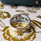 天然アレキサンドライト 0.71ct 天然ダイヤモンド リング