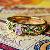 【アフガントルマリン】天然トルマリン 天然デマントイドガーネット リング