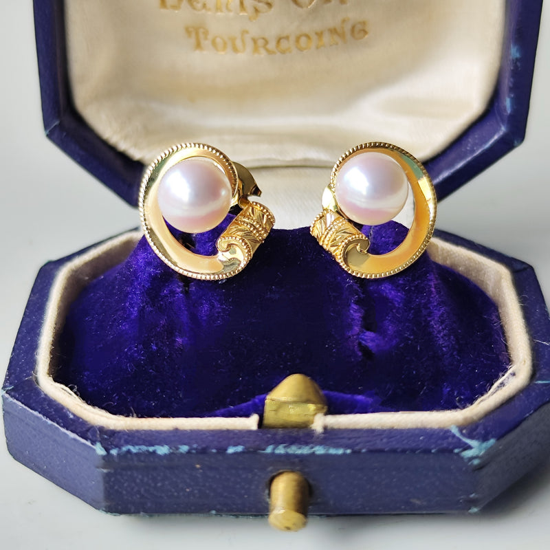 MIKIMOTO ミキモト　あこや真珠　ピアス MIKIMOTO ミキモト あこや真珠 ヴィンテージ ピアス – Mico宝飾店