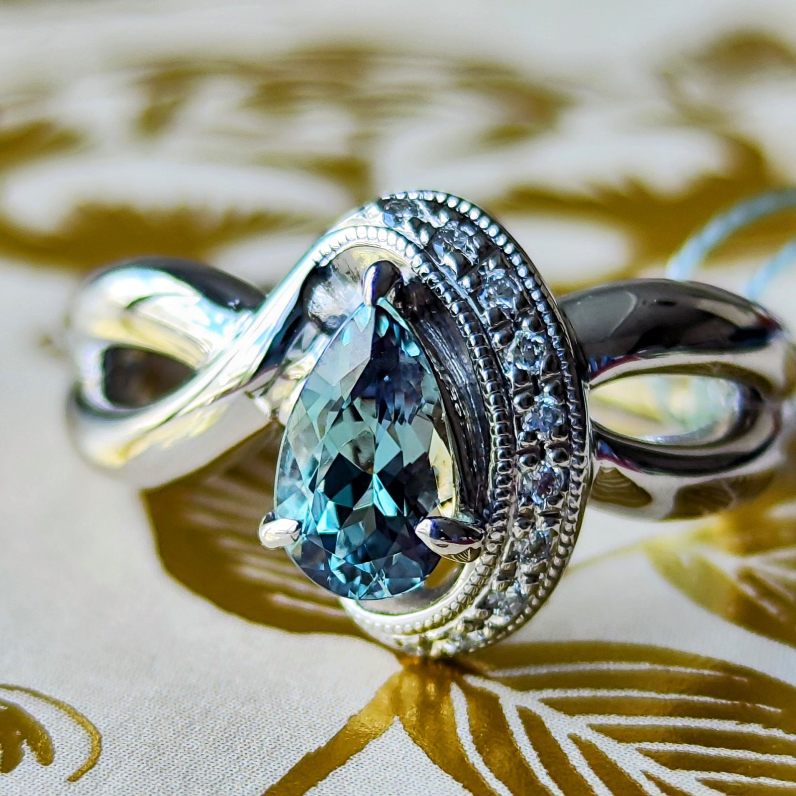 アレキサンドライトダイヤモンドリング アレキサンドライト ダイヤモンドリング AX 0.48ct D 0.16ct