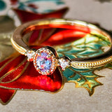 天然アレキサンドライト 天然ダイヤモンド リング