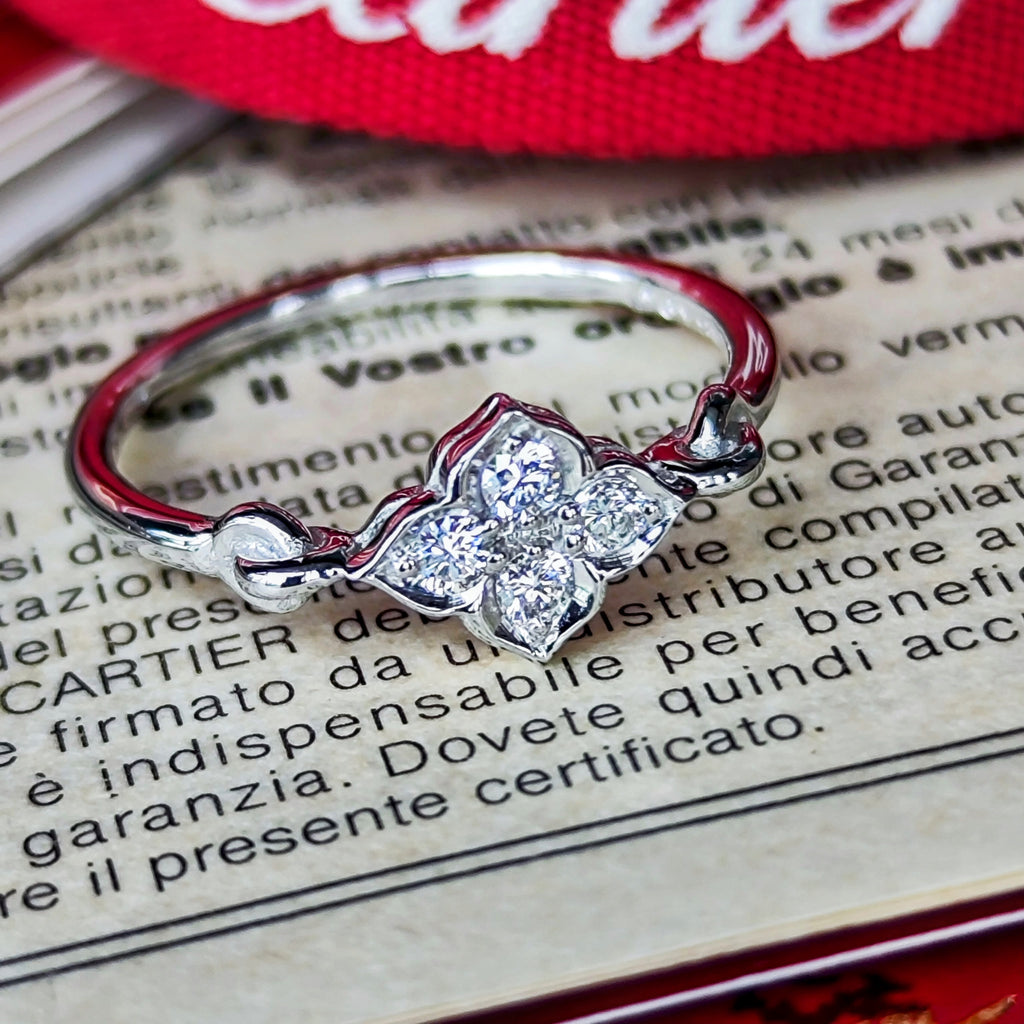 【Vintage Cartier】カルティエ ヒンドゥリング 18金WG 50