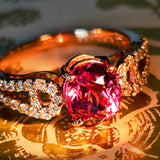 【マラヤガーネット】天然ガーネット 2.39ct 天然ダイヤモンド リング
