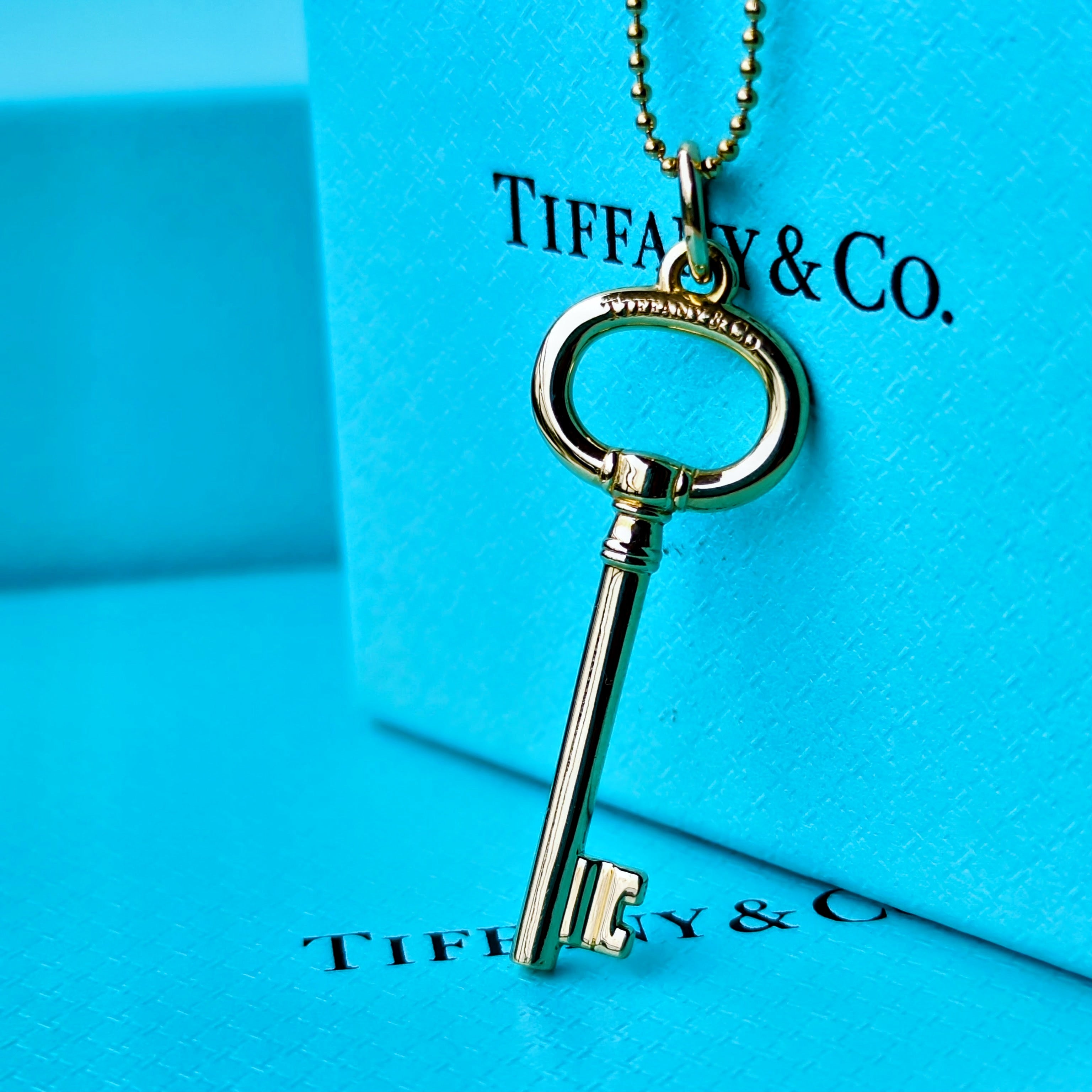 TIFFANY &Co ティファニー オーバルキーネックレス 18金YG – Mico宝飾店