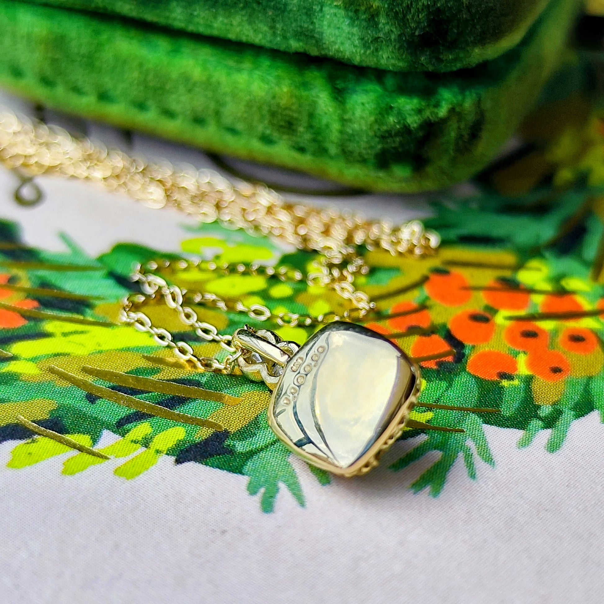 【シュガーローフ】天然エメラルド 天然ダイヤモンド ネックレス