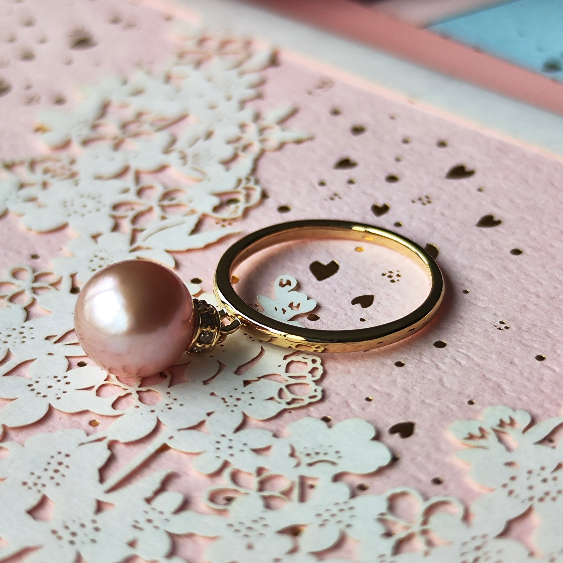【さくらパール】花の宴 18金リング