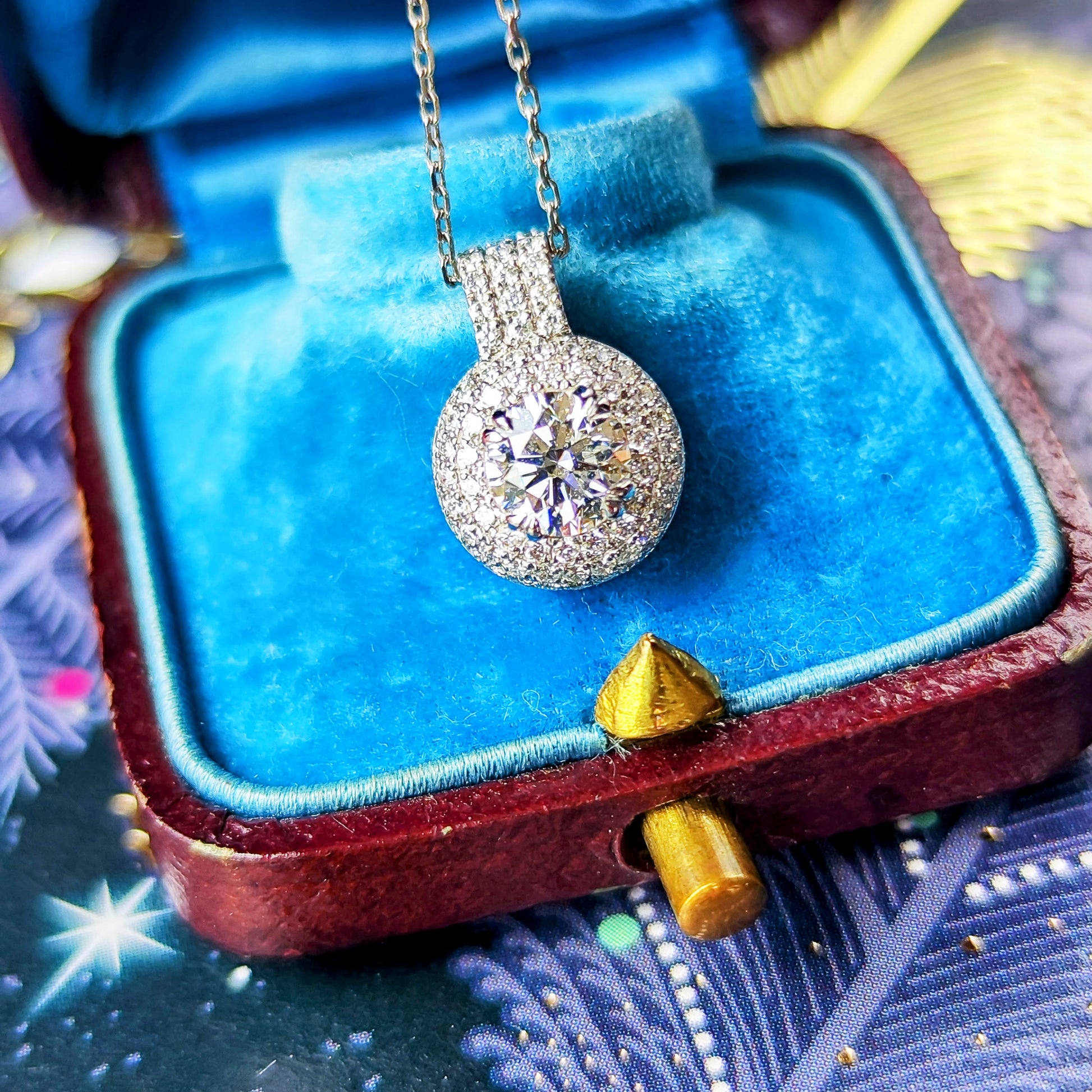 【インターナリーフローレス】天然ダイヤモンド 0.51ct Dカラー 3EX ネックレス