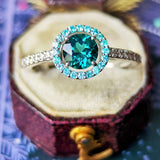 天然トルマリン 天然パライバトルマリン 天然ダイヤモンド プラチナリング