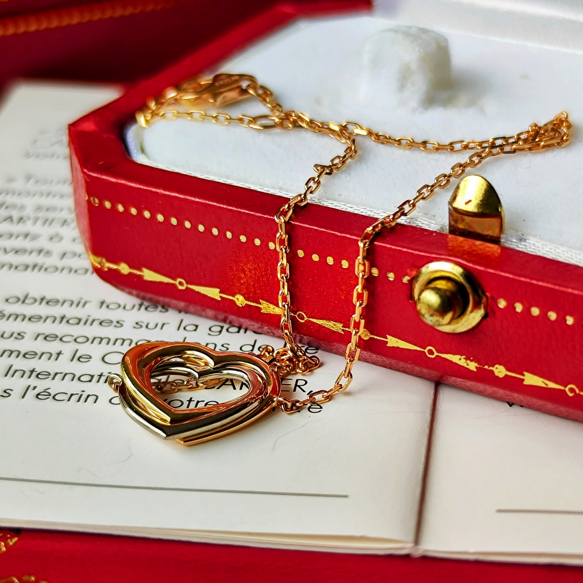 Cartier カルティエ トリニティハートブレスレット