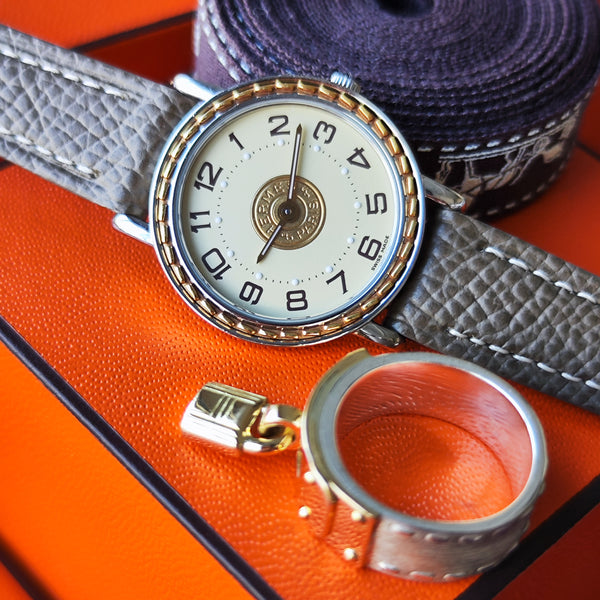 HERMES エルメス セリエ 腕時計 クォーツ