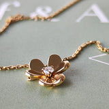 Van Cleef & Arpels ヴァンクリーフ&アーペル フリヴォル ミニ ネックレス ダイヤモンド 18金