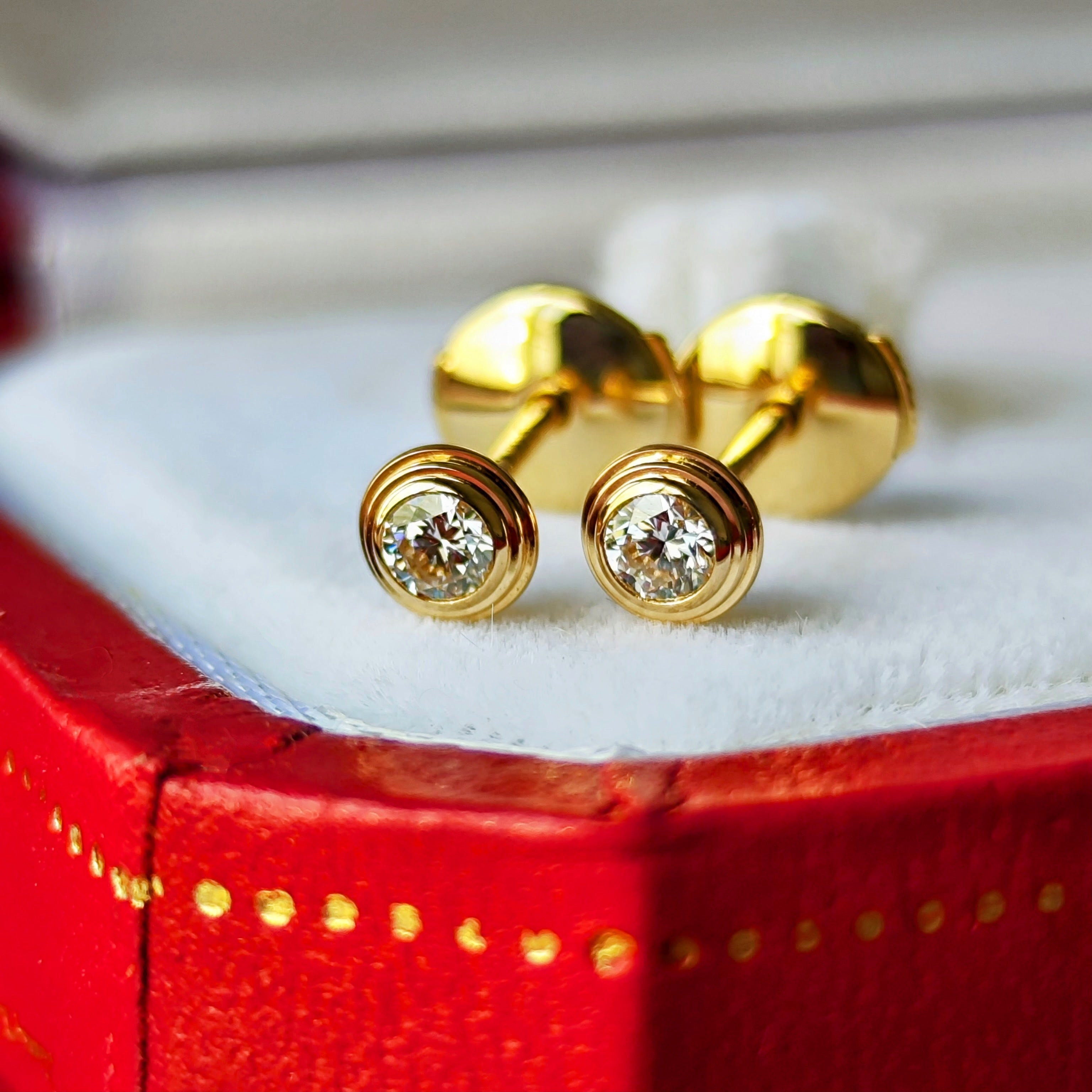カルティエ ダムール イヤリング YG スモール ピアス Cartier カルティエ ダムール XS ピアス 18金YG – Mico宝飾店
