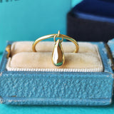 TIFFANY &Co ティファニー ティアドロップリング 18金YG 8号