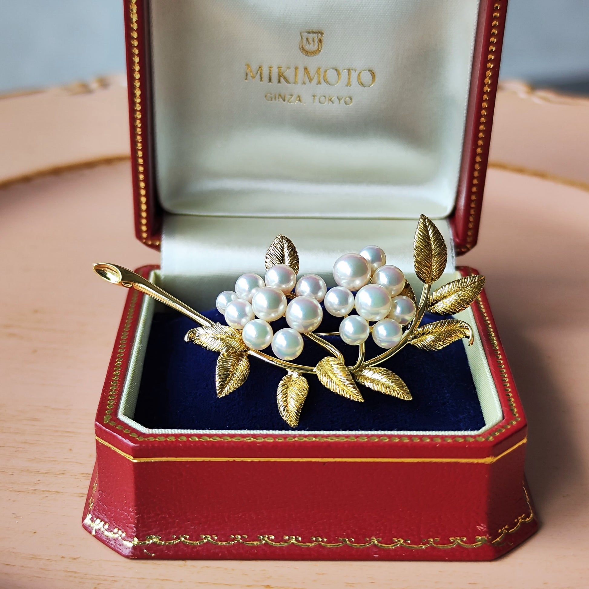 MIKIMOTO ミキモト あこや真珠 ブローチ
