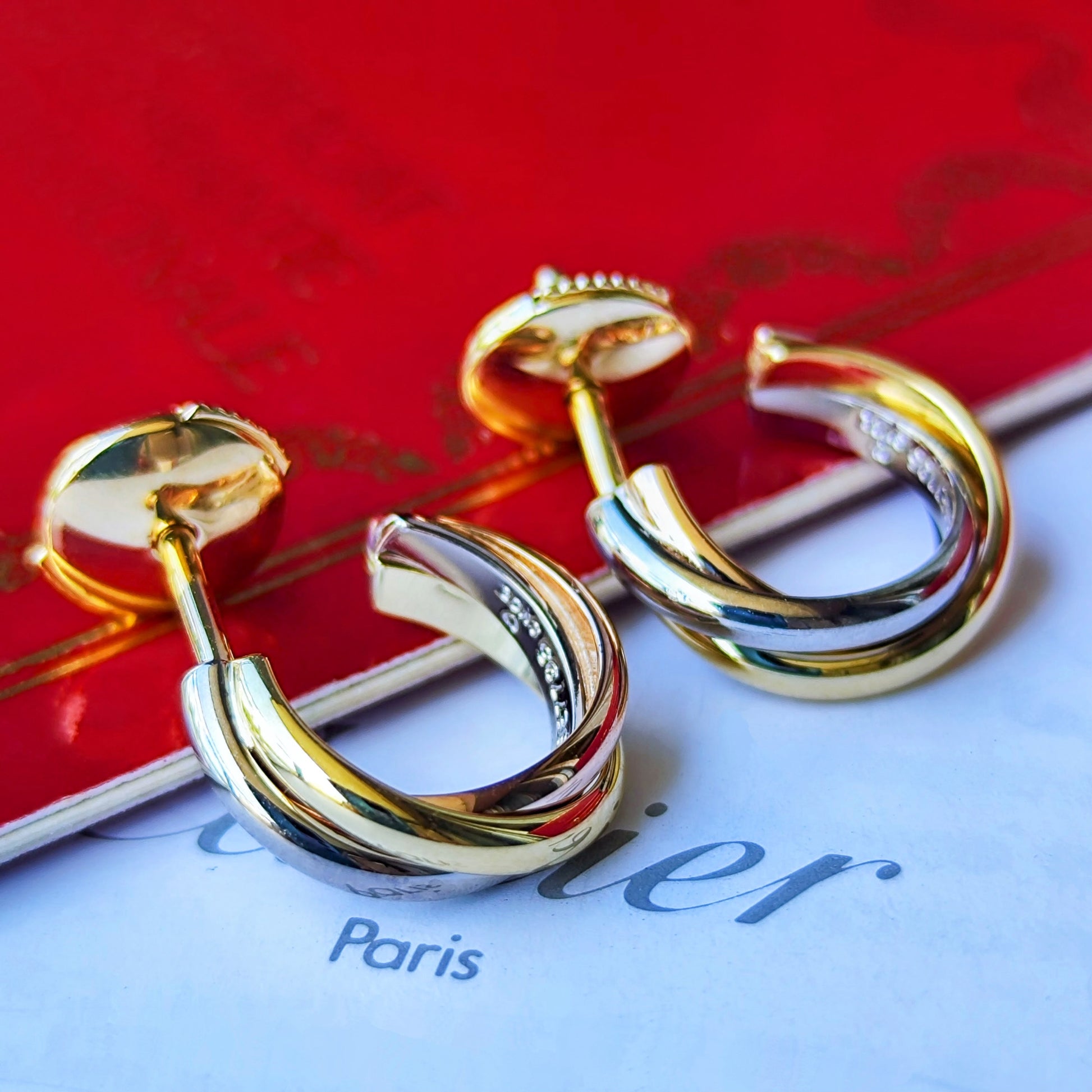 Cartier カルティエ トリニティピアス