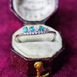 天然パライバトルマリン 天然ダイヤモンド リング