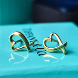 TIFFANY&Co ティファニー ラビングハート 18金YG ピアス