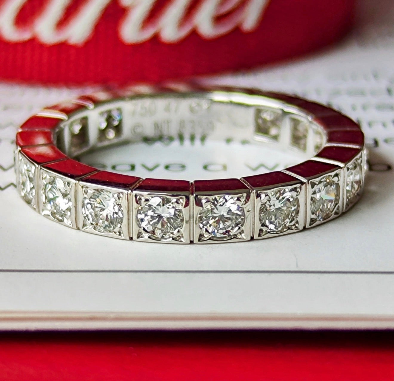 Cartier カルティエ ラニエール ラニエール フルダイヤ 18金WG 47