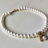 MIKIMOTO ミキモト あこや真珠 ブレスレット チャーム付き