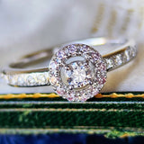 【ピンクダイヤ】TASAKI 田崎真珠 FANCY LIGHT PURPLISH PINK 18金WG リング