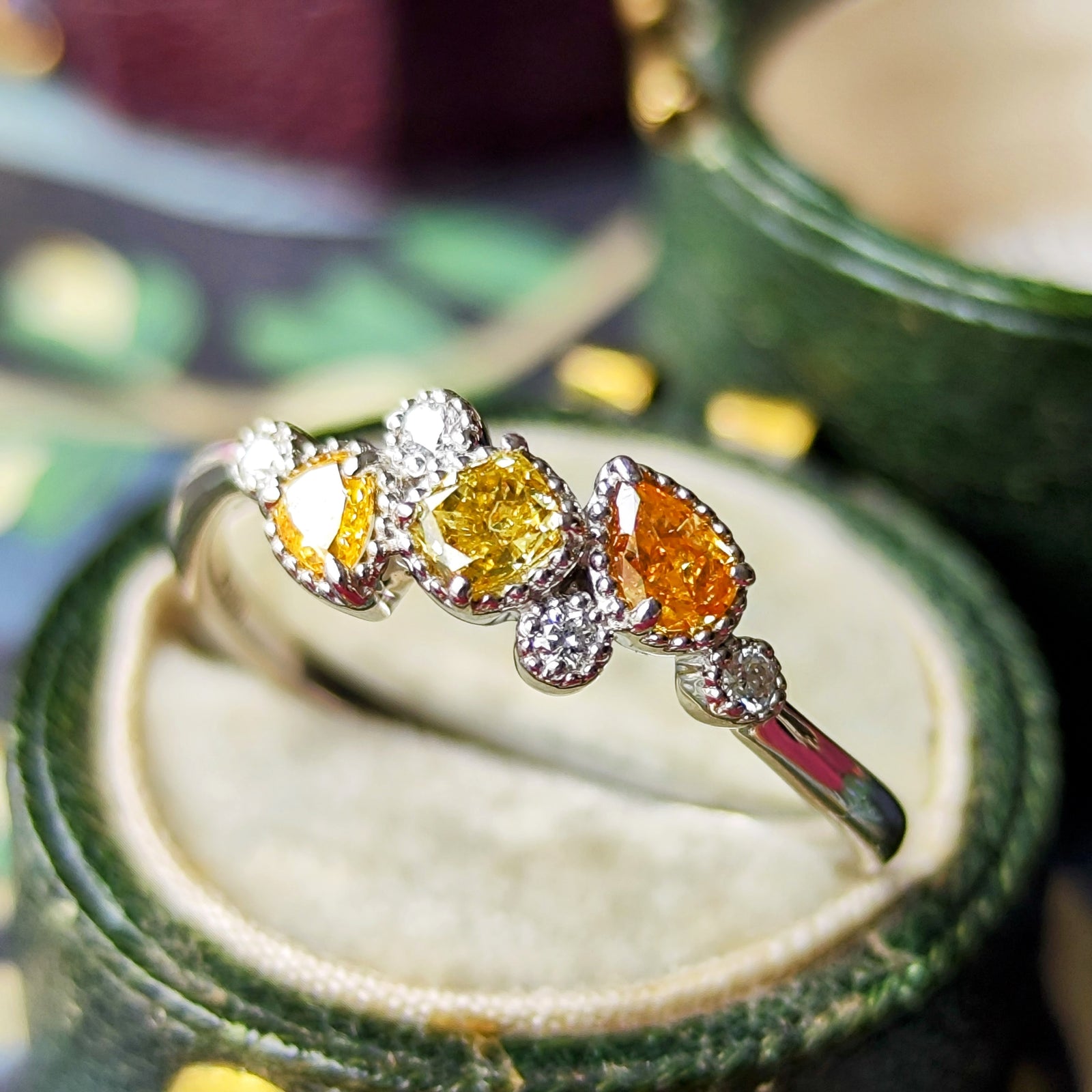 N様　6点 天然ダイヤモンドリング