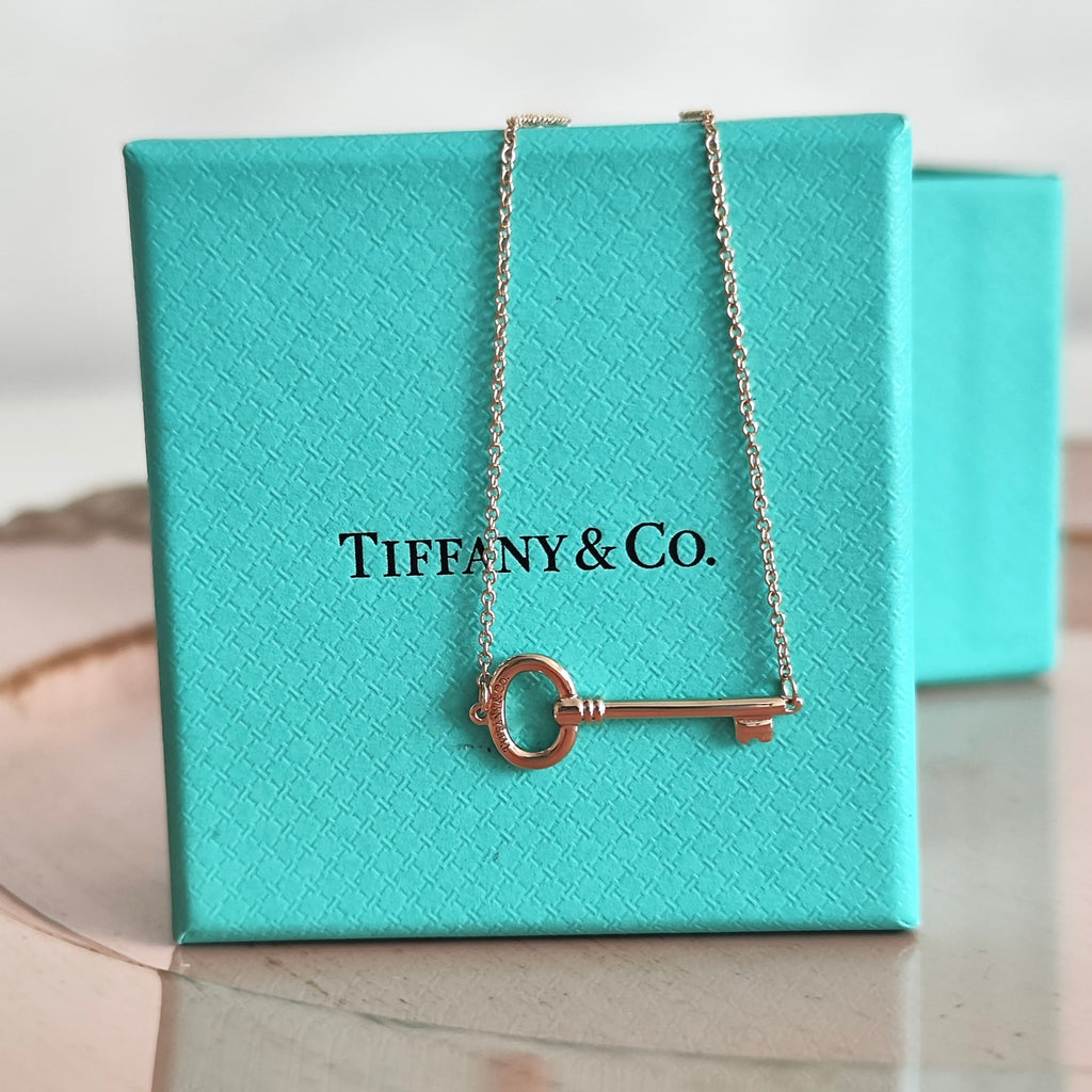 TIFFANY &Co ティファニー オーバルキーネックレス 18金PG