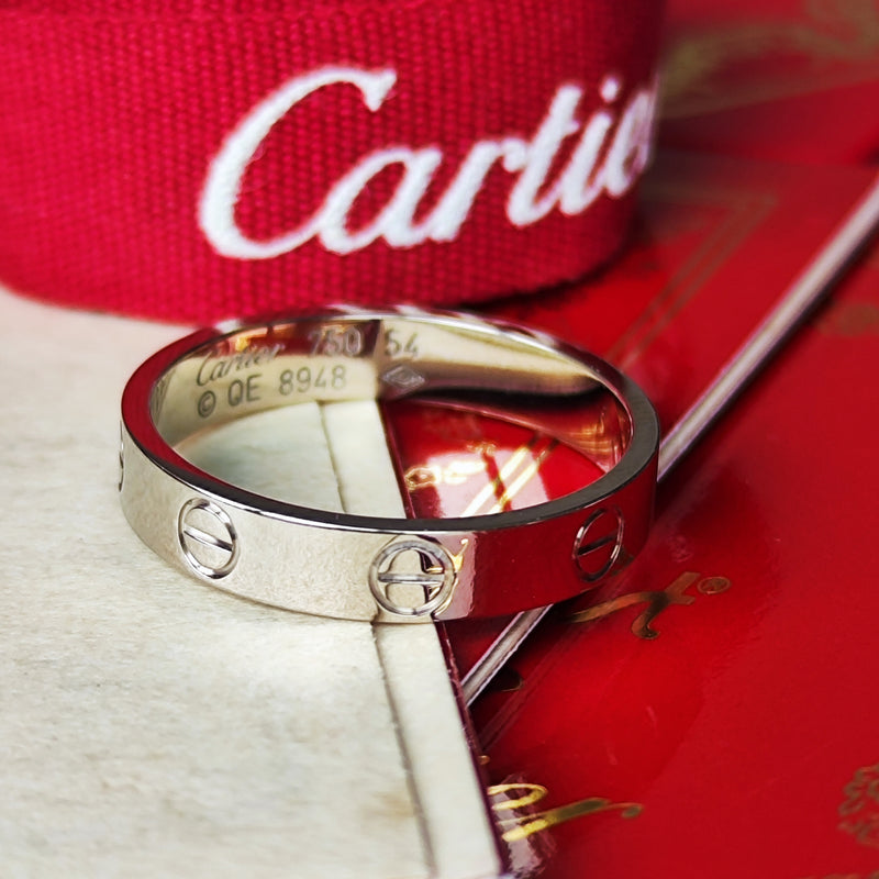 Cartier カルティエ ミニラブリング 18金WG 14号