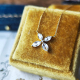 【ローズカット】天然ダイヤモンド ネックレス