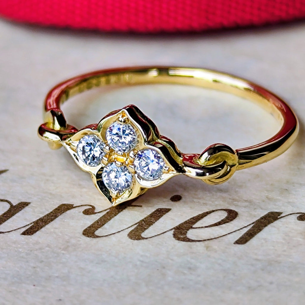 【廃盤Cartier】カルティエ ヒンドゥ ダイヤモンド 18金YG 7号