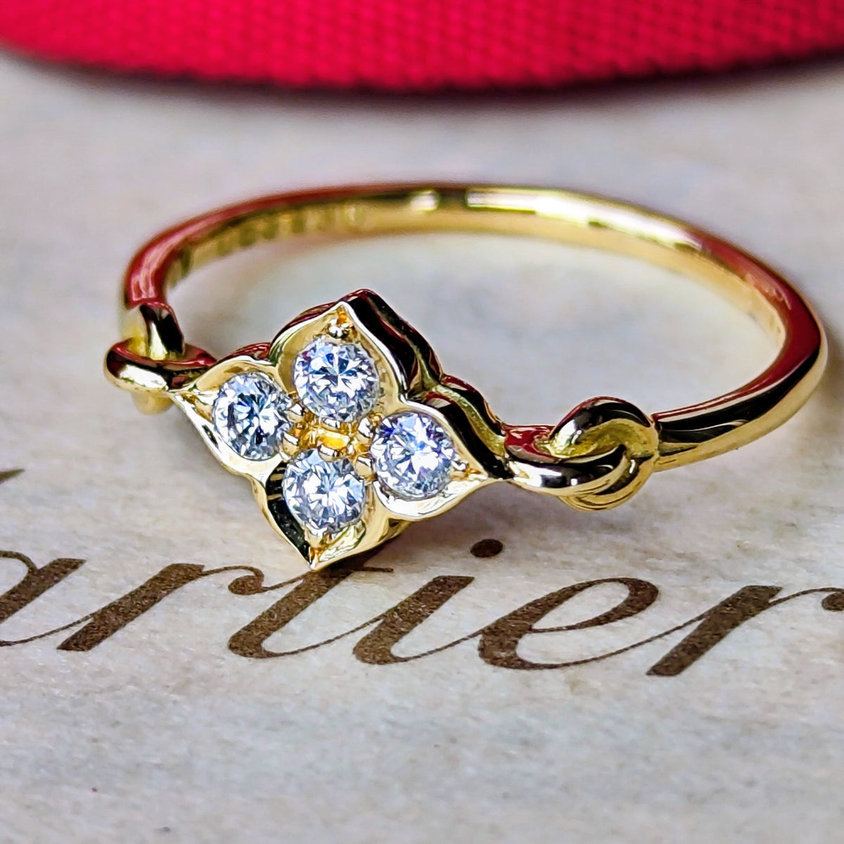 【廃盤Cartier】カルティエ ヒンドゥ ダイヤモンド 18金YG 7号