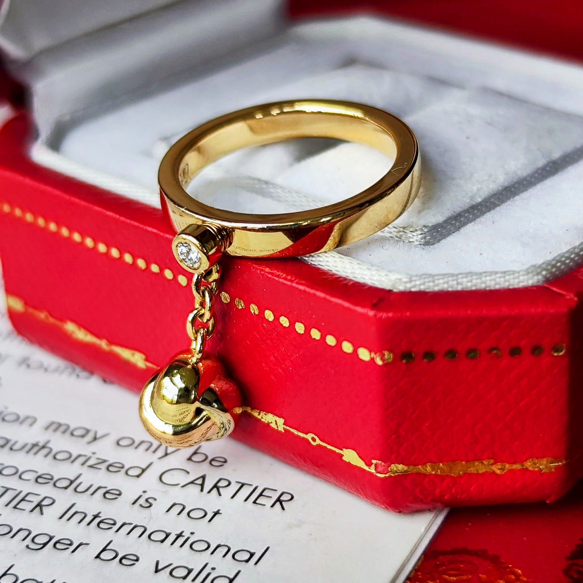 Cartier カルティエ ベビートリニティパンピーユ ダイヤモンド リング 48