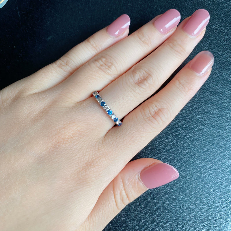 天然コバルトブルースピネル 天然ダイヤモンド リング
