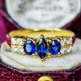 MIKIMOTO ミキモト 天然サファイア 天然ダイヤモンド リング