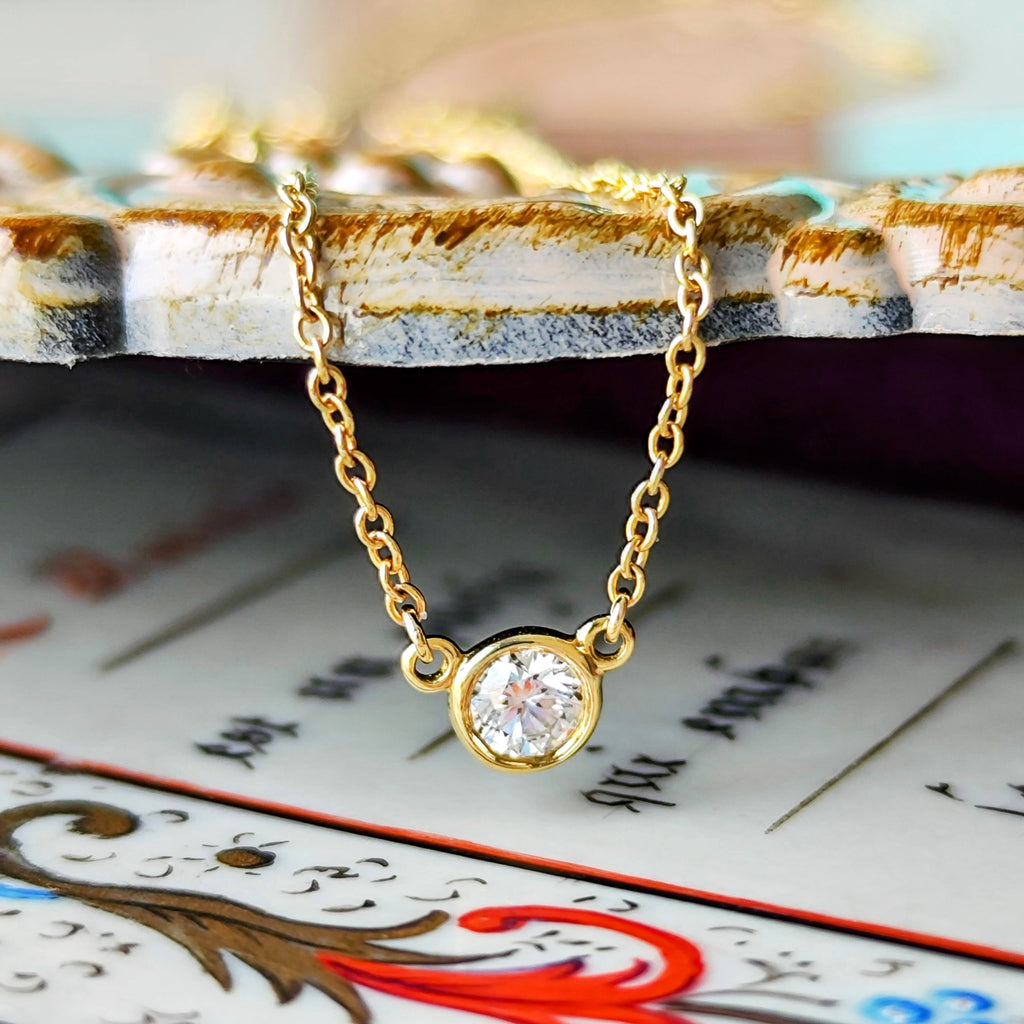 TIFFANY &Co ティファニー バイザヤード ダイヤモンド ネックレス 