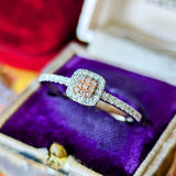 【ピンクダイヤ】天然ダイヤモンド プラチナリング