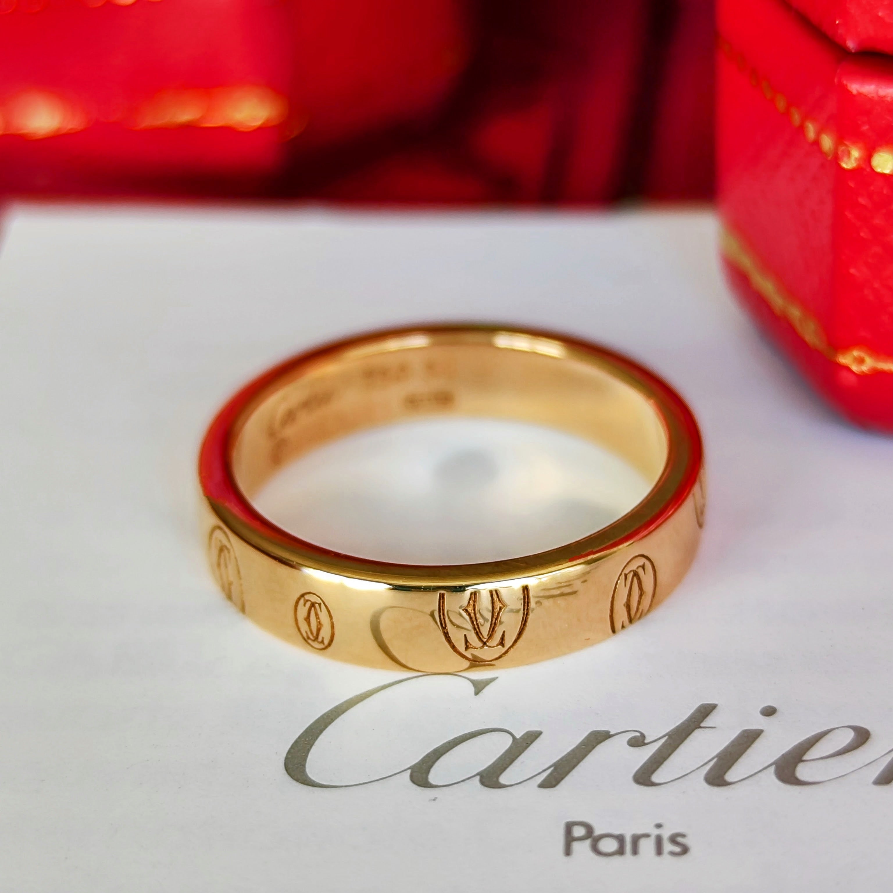 Cartier 廃盤】カルティエ ハッピーバースデー リング 18金PG 11号 Cartier 廃盤】カルティエ ハッピーバースデー リング 18金PG 11号