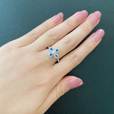 天然アウイナイト 天然ダイヤモンド プラチナリング