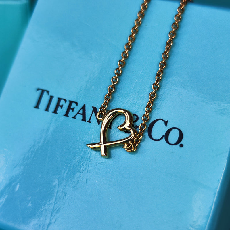 TIFFANY&Co ティファニー ラビングハート ブレスレット １８金YG