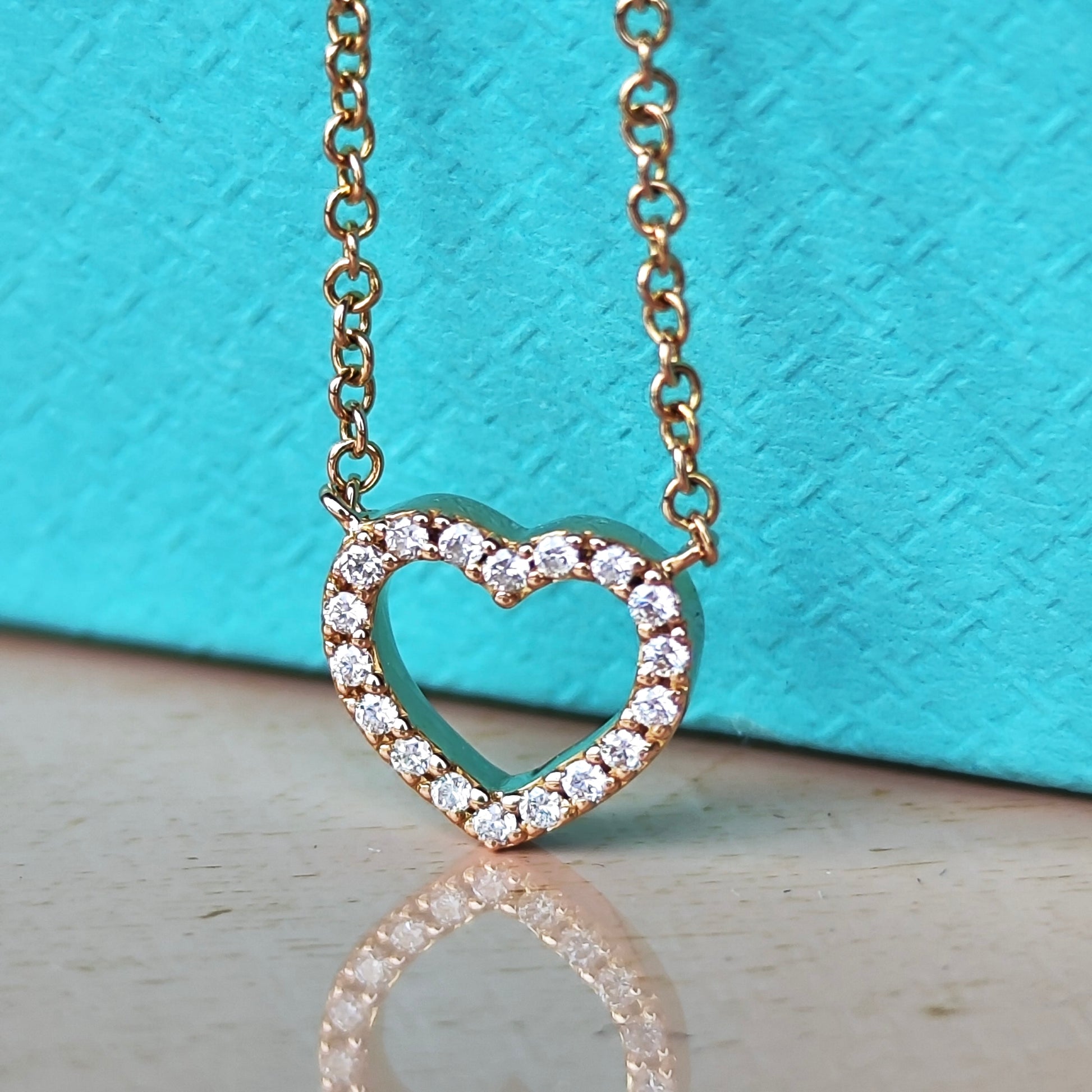 TIFFANY &Co ティファニー メトロハート ダイヤモンド ネックレス