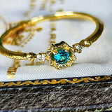 【初期の頃のルース】天然グランディディエライト 天然ダイヤモンド 18金リング