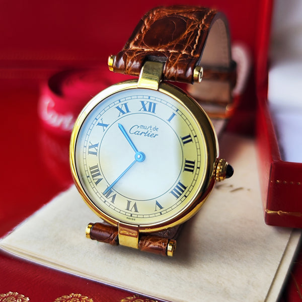 【ボーイズサイズ】Cartier カルティエ マストヴァンドーム LM クォーツ腕時計