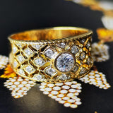 天然ダイヤモンド 18金リング