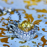 【イエローダイヤ】FANCY INTENSE YELLOW 0.60ct VVS-1 ネックレス GIA