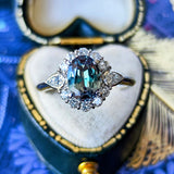 【大粒 1.346ct】天然アレキサンドライト 天然ダイヤモンド リング