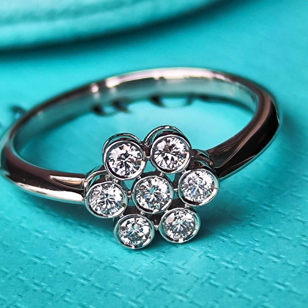 TIFFANY&Co. ティファニー ガーデンフラワー ダイヤモンド プラチナリング
