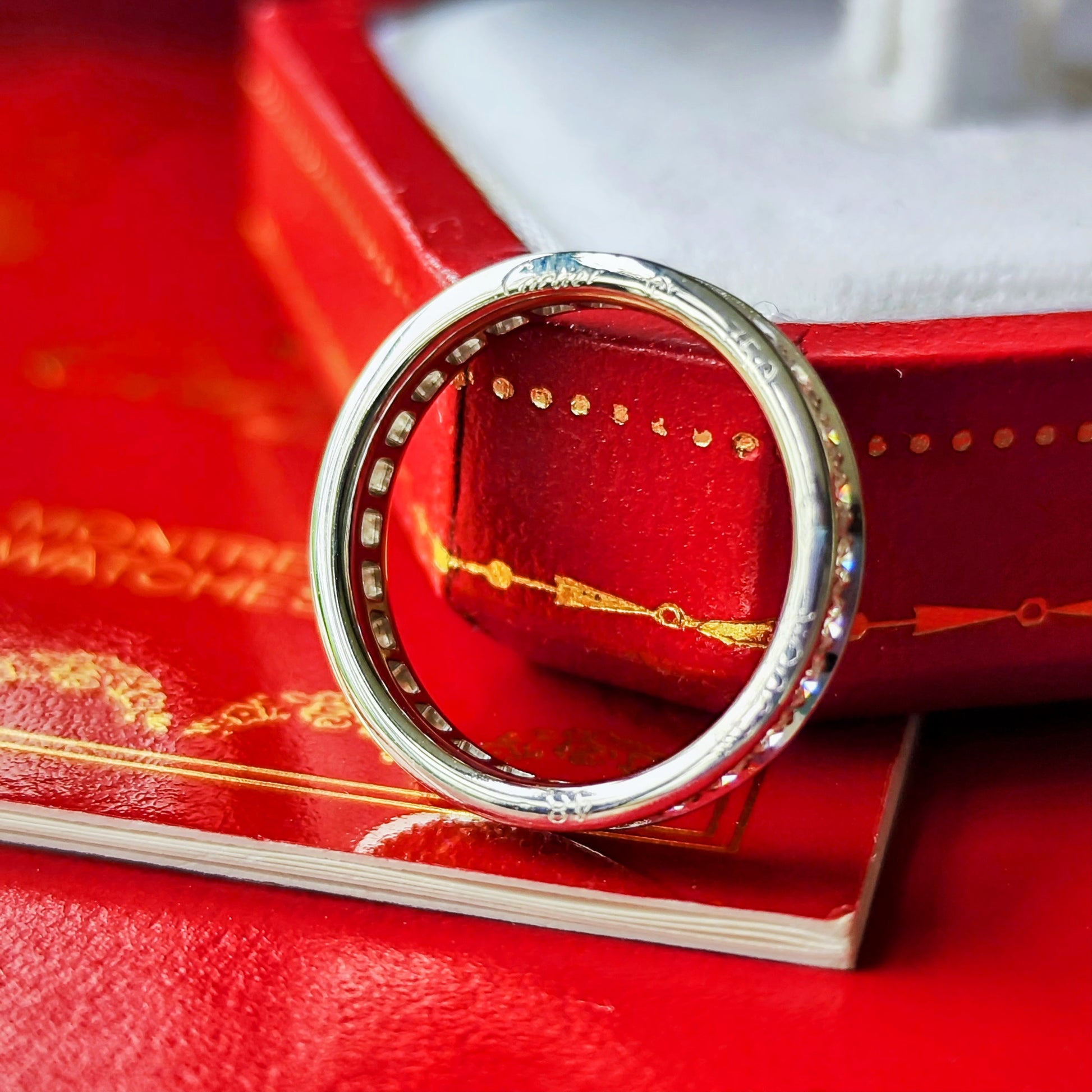 Cartier カルティエ バレリーナ フルエタニティリング 18金WG 48