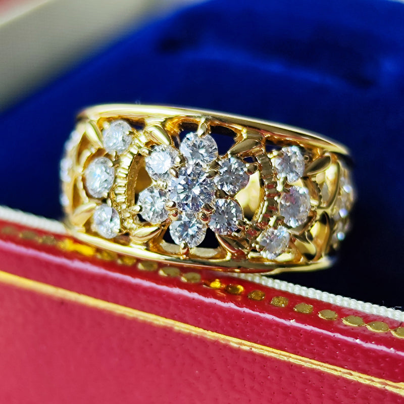 MIKIMOTO ミキモト 天然ダイヤモンド 0.77ct 18金リング