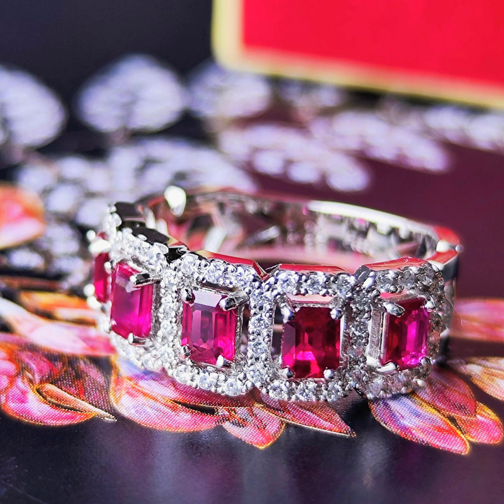 天然ルビー 1.16ct 天然ダイヤモンド プラチナリング