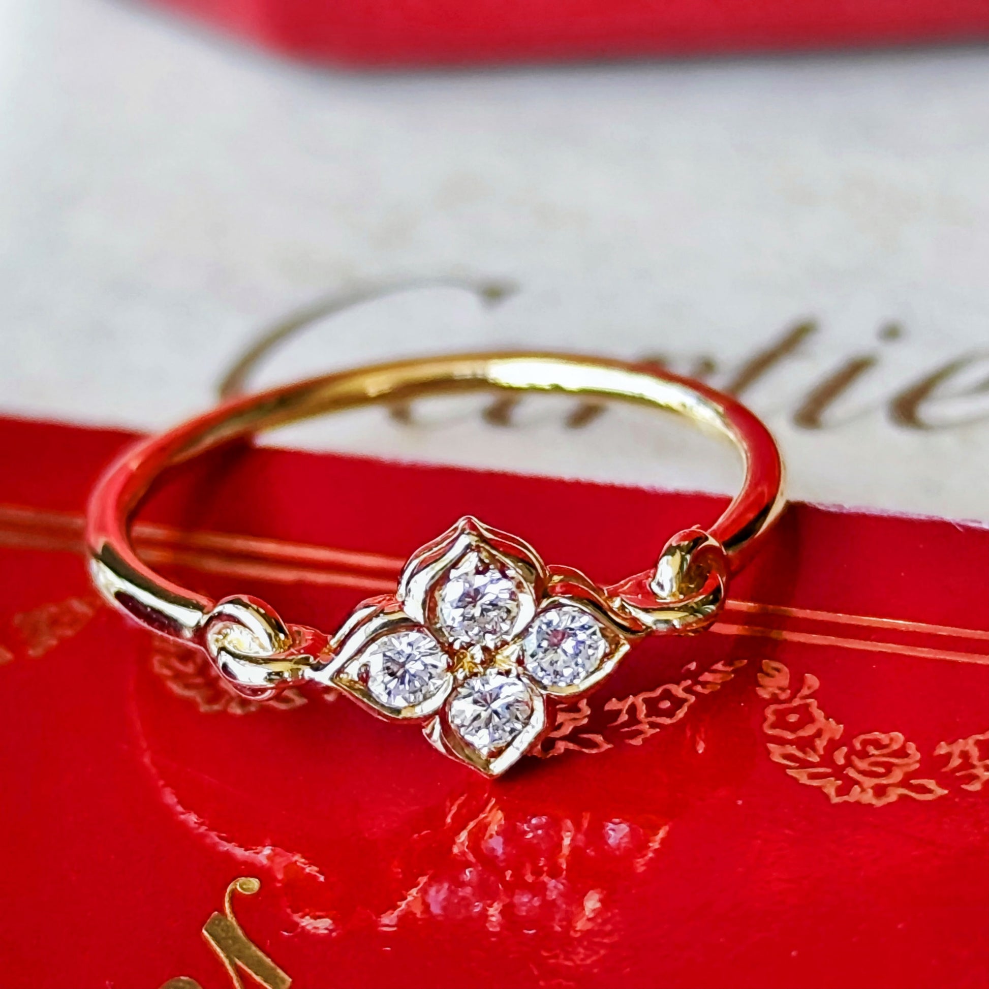 【廃盤Cartier】カルティエ ヒンドゥ ダイヤモンド 18金リング 11号